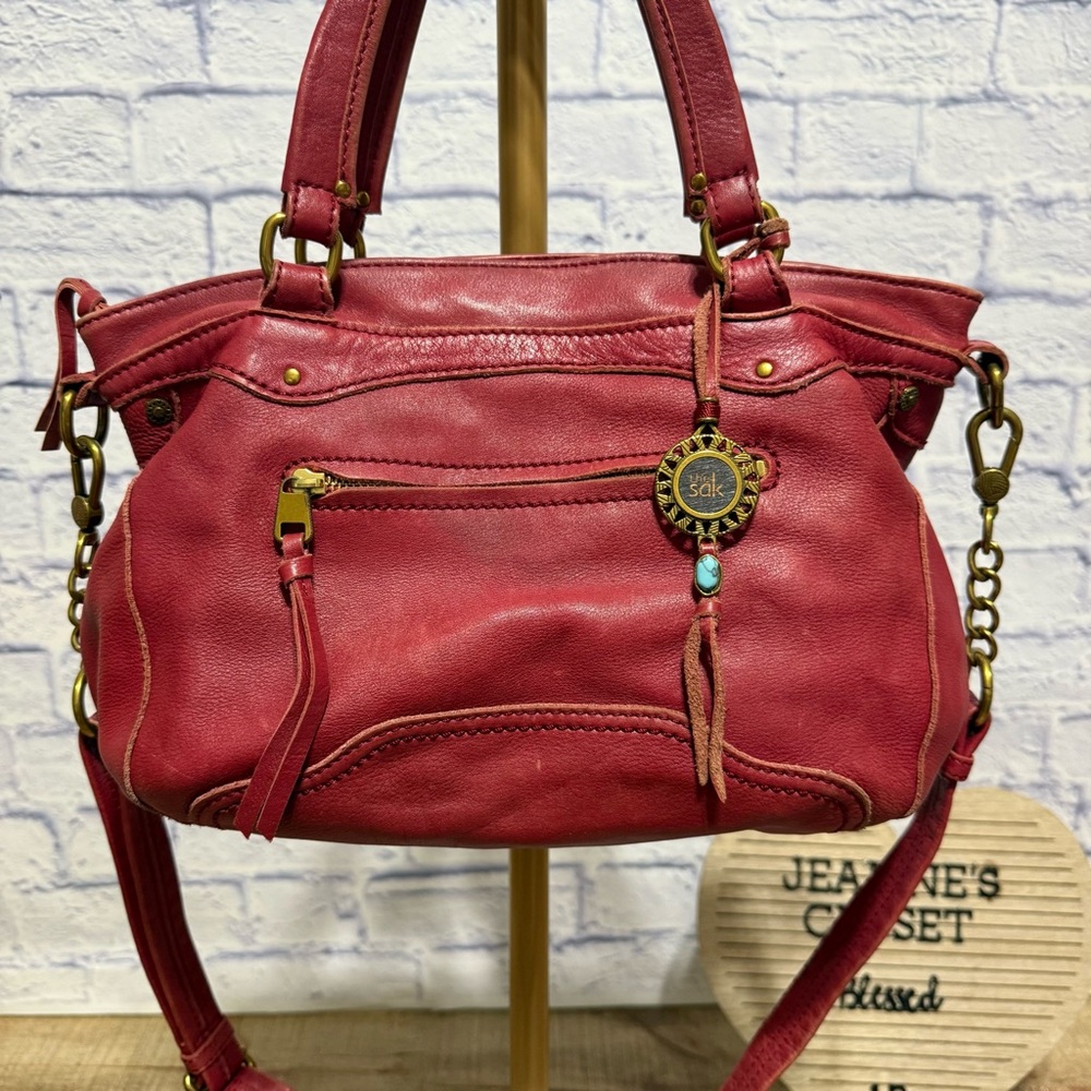 The Sak Tahoe Leather Satchel with Crossbody Strap - Picture 5 of 15